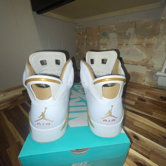 2012 NIKE AIR JORDAN RETRO GOLDEN MOMENT PACK GMP WHITE GOLD 6 VI 384664 135 OG - Picture 5 of 8